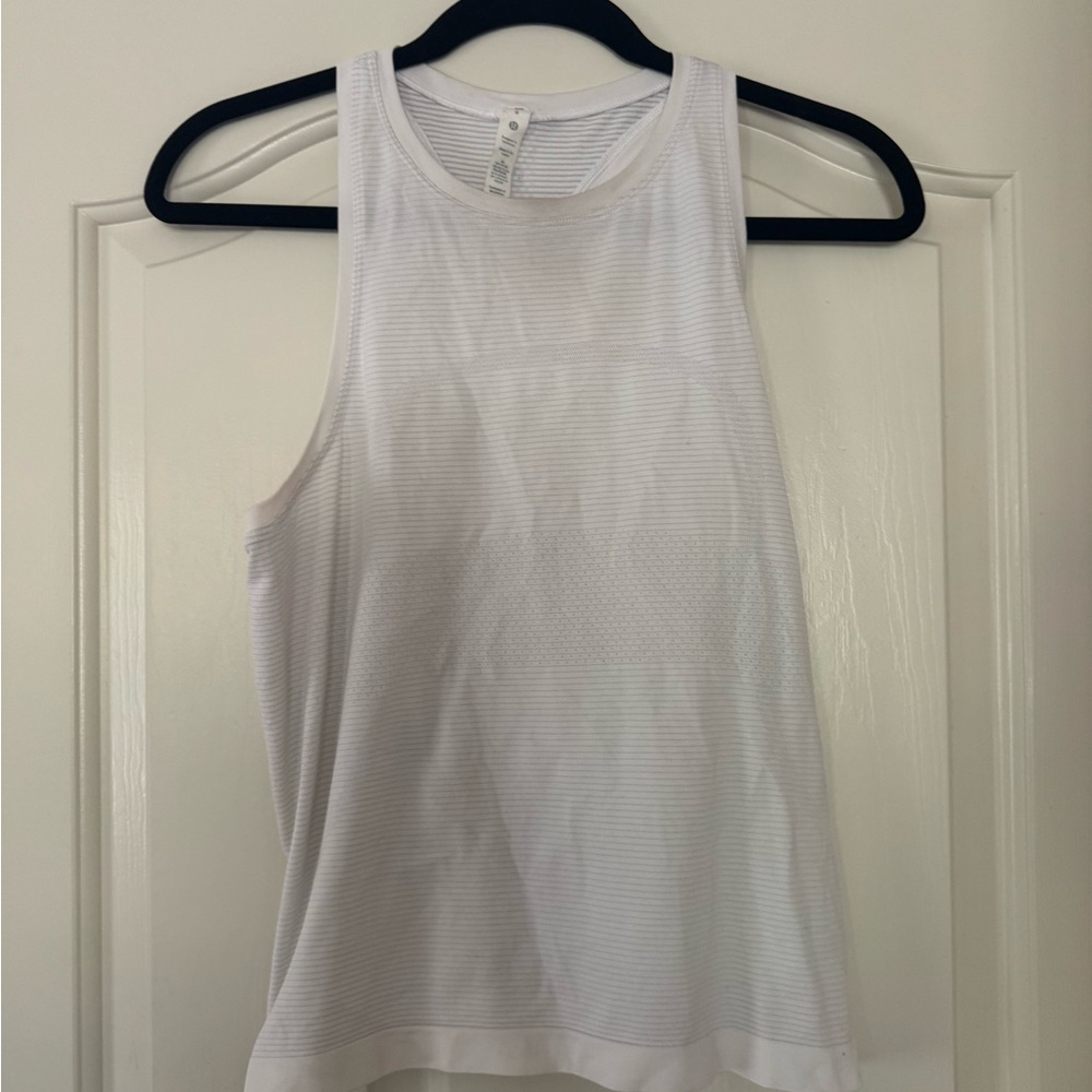Lululemon White Swifty Workout Tank